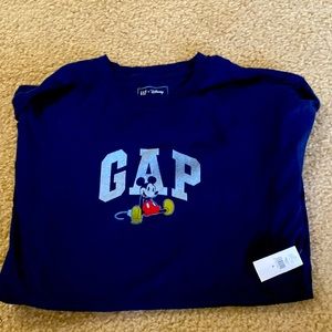 New Medium GAP x Disney Mickey Mouse Tee Navy Blue